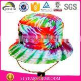 Stocked Custom Print Cloud Bucket Hat no Logo/small Logo on the Bucket Hat Brim thumbnail-2