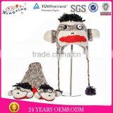 Punk Rock Sock Monkey Knit Children Animal Hats thumbnail-1