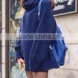 Runwaylover New Fashion 2017 Ladies Turtleneck Loose Knitted Sweaters thumbnail-4