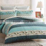 Printed Birds & Plain And Floral Panels Quilt Cover thumbnail-2