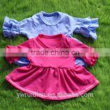 Baby Girl 3/4 Sleeves Shirts Top Fashion Girl t Shirt 100% Knit Cotton T-shirt Girl thumbnail-2