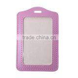 Wholesale Pink VerticalPolyurethane Custom Necklace ID Cards Badges Holders thumbnail-3