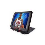 Black 12 Inch Portable DVD Player 12V With USB Port and Video Input