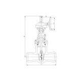 Sell Pressure Self-sealing Bonnet Gear Drive Cast Steel Gate Valve thumbnail-2