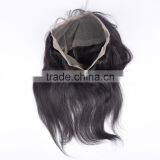 New Arrival!!! 100% Virgin Indian Hair All Hand Tied 360 Lace Frontal Closure With Elastic Band, Virgin Hair 360 Lace Frontal thumbnail-6