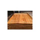 Natural Burma Teak Wood Flooring Veneer Sheet , Cut To Size Veneer