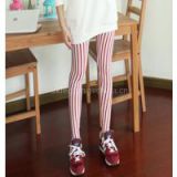 Fluorescent stripes glanz leggings