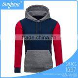 Cheap Blank Contrast Stitching Mens Hoodies Pullover