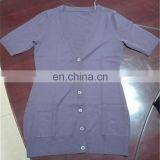 Fashion 2017 Knitted Short Sleeve Long Style Cashmere Cardigan With Pocket