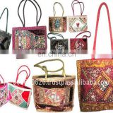 ladies sari handbags