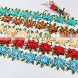 2018 New Arrival Embroidery Designs 3d Flower Lace for Clothes thumbnail-1