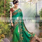 Heavy Wedding Design Function Saree thumbnail-1