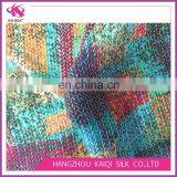 Wool Knitting Pattern Digital Printing Silk CDC 100% Pure Silk Crepe de Chine Fabric thumbnail-3