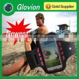 Newest sports phone armband fabric smartphone led armband led light armband