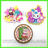 Custom soft pvc cartoon animal flower food fridge magnet for home