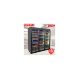 Three-door Refrigerated Display Cabinet Vertical Convenience Store Beverage Supermarket Freezer Fruit Fresh-keeping Freezer Commercial Customization thumbnail-4