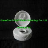 38mm White Ribbed Flip Top Caps,38-400 thumbnail-3