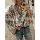 Wholesale 2020 Spring Summer Women Fully Print Long Sleeve Elegant Shirt Blouses and Tops Lady thumbnail-6