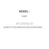 DIESEL ENGINE PARTS CLAMP HOSE 120202-00158 FIT FOR CRAWLER EXCAVATOR DX60T thumbnail-1