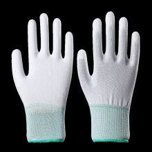 PU Palm Gloves Are White and Dust-free, and PU Finger Gloves Are Coated With Antistatic Coating in Electronic Factories thumbnail-1