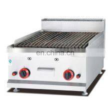 Counter Top Stainless Steel Electric Lava Rock Grill for Restaurant BBQ thumbnail-3