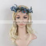 New Design Bridal Artificial Flower Wedding Beach Hair Wreath thumbnail-2
