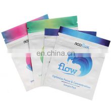 Free sample custom printed aluminum foil heat seal mylar bags sample pack sachet