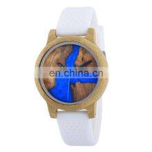 BOBO BIRD Japan Quartz Movement Resin Dial Bamboo Watches Men Wrist Sports Silicone Watch thumbnail-2