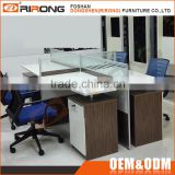 Modern design office furniture 4 person office cubicle computer workstation with partition