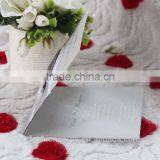 Prenium Customized Silver Color Silk Wedding Invitation Cards With Pearl and Diamond thumbnail-4