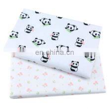 Cartoon Panda Small Floral Printing Fabric Wholesale Kindergarten Baby Bed Products Neonatal Bag Cotton Fabric thumbnail-2