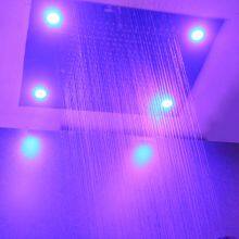 Stainless Steel Shower Set With Rainfall LED Shower Head Handheld Showerhead thumbnail-1