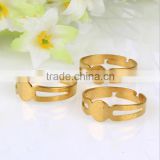 South Korea diy Jewelry accessories High quality brass plating couple rings