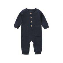 Newborn Baby Romper Onesie Jumpsuit Long Sleeves Baby Climb Clothes Children's Pajama Cotton thumbnail-3