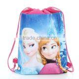 Environmental Cartoon Non-woven Bags Drawstring Backpack thumbnail-2