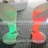 New PE plastic Bar Chair sttol with LED light and remote control YXF-5611