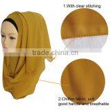 Wholesale Fashion Muslim Women Plain Chiffon Hijab thumbnail-6