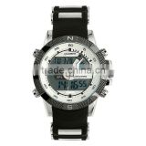 New Black & White Silicon Material Men Watch Sport