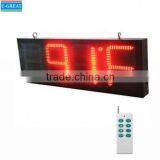 New Product Semi-outdoor 12 Inch RF Control Led Time & Temperature Sign