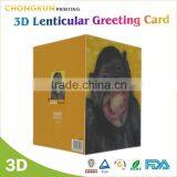 Hot Sell Manufacture High Quality Customized Promotional Lenticular Printing 3d Plastic Vintage Postcards/ 3D Post Card thumbnail-2
