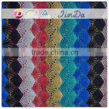 Beatiful colorful yarn dyed crochet lace design