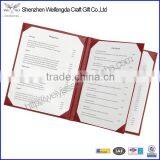 Unique Fashion 8.5*11'' PU Leather Menu Covers thumbnail-1