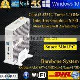 Intel Broadwell Core i5 5200U 5257U Mini PC Windows10 Mini Computer Intel HD 6100 Graphics 4K HD HTPC Computador