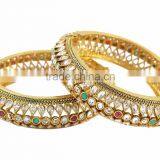 Indian Traditional Beautifull Gold Plated Openable Bangle thumbnail-2