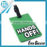 Travel Luggage Tag With Leather Strap,custom Fun Rubber Luggage Tags