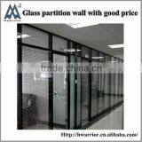 Aluminum Frame Glass Partition With Professional Design