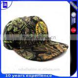 High Quality Custom Embroidered Cotton Camo 6 Panel Baseball Cap 6 Panel Flat Camo Snapbck Hats thumbnail-4