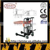 400kg Portable Saving Place Manual Hydraulic Hand Lift Stacker
