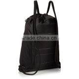 Durable Zippered Nylon Sports Canvas Drawstring Backpack Bag thumbnail-3