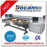 Docan Large Format Digital Flatbed Reflective Film Printer, Hybrid Inkjet Printer 3.2*unlimited m